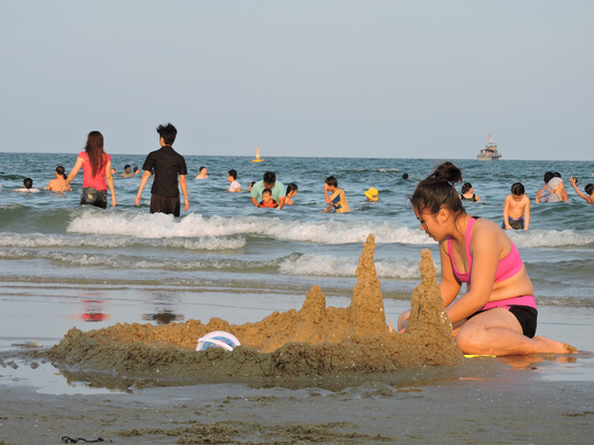 ta canh bien vung tau - Tả cảnh biển Vũng Tàu mà em có dịp nhìn thấy